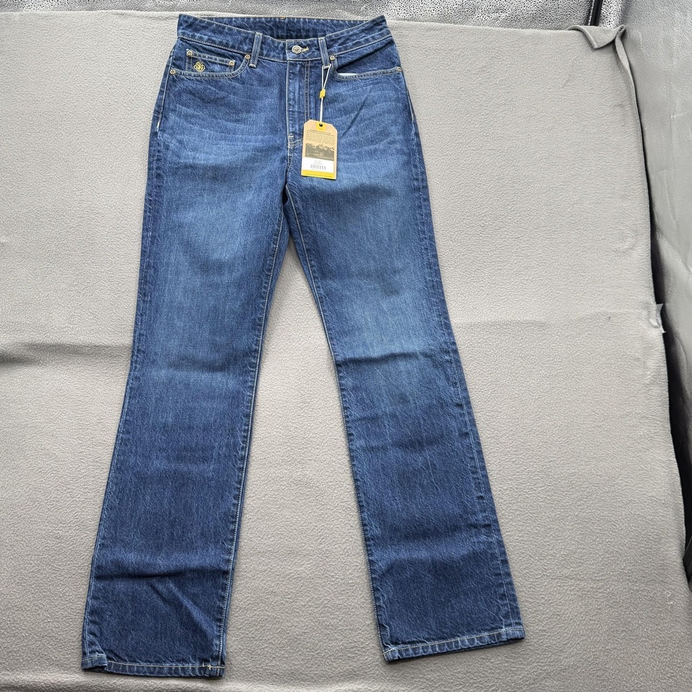 Schaefer Outfitter Katy Jean Jeans Womens 28R Blue High Rise Straight Denim